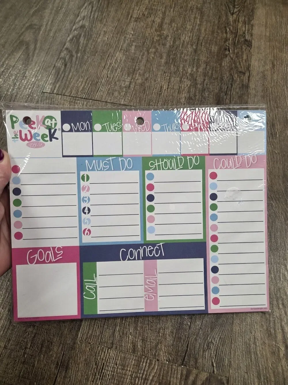 Peek At The Week Denise Albright Planner Paper Pad NEW